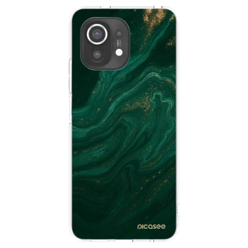 Picasee silikonski prozorni ovitek za Xiaomi Mi 11 - Green