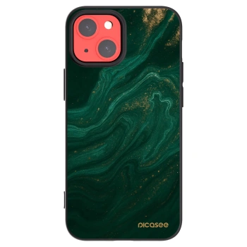 Picasee silikonski črni ovitek za Apple iPhone 13 mini - Green