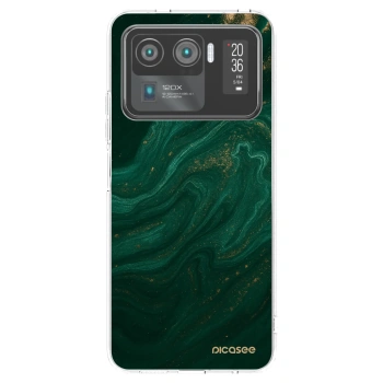 Picasee silikonski prozorni ovitek za Xiaomi Mi 11 Ultra - Green