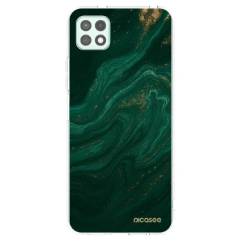 Picasee silikonski prozorni ovitek za Samsung Galaxy A22 A226B 5G - Green