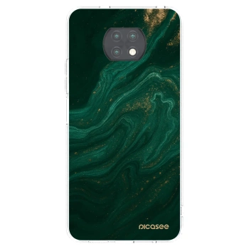 Picasee silikonski prozorni ovitek za Xiaomi Redmi Note 9T - Green