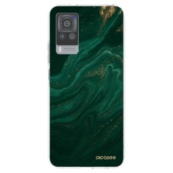 Picasee silikonski prozorni ovitek za Vivo X60 Pro 5G - Green