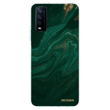 Picasee silikonski prozorni ovitek za Vivo Y11s - Green