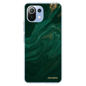 Picasee silikonski prozorni ovitek za Xiaomi 11 Lite 5G NE - Green