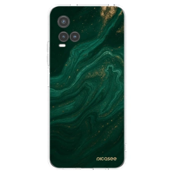 Picasee silikonski prozorni ovitek za Vivo Y33s - Green