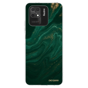 Picasee silikonski prozorni ovitek za Xiaomi Redmi 10C - Green