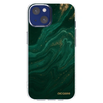 Picasee silikonski prozorni ovitek za Apple iPhone 14 - Green