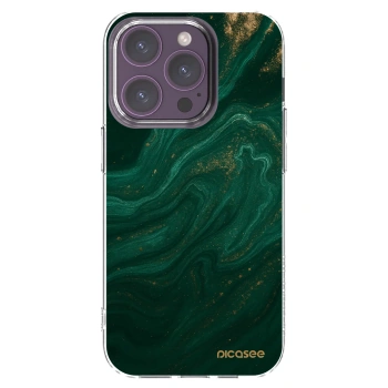 Picasee silikonski prozorni ovitek za Apple iPhone 14 Pro - Green