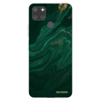 Picasee silikonski prozorni ovitek za Realme C21Y - Green