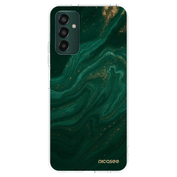 Picasee silikonski prozorni ovitek za Samsung Galaxy M13 M135F - Green