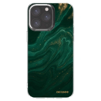 Picasee silikonski prozorni ovitek za Apple iPhone 15 Pro Max - Green