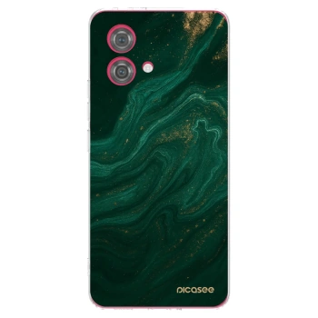 Picasee silikonski prozorni ovitek za Motorola Moto G84 5G - Green