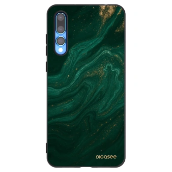 Picasee silikonski črni ovitek za Huawei P20 Pro - Green