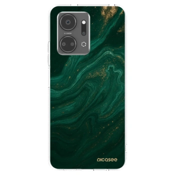 Picasee silikonski prozorni ovitek za Honor X7a - Green