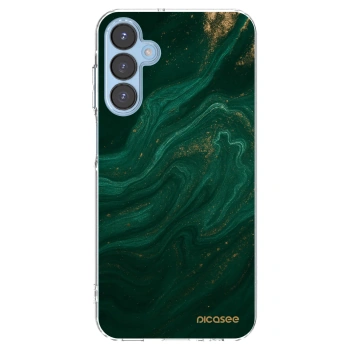 Picasee silikonski prozorni ovitek za Samsung Galaxy A15 A156B 5G - Green