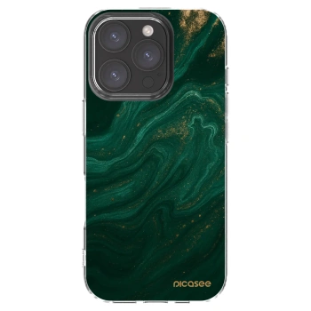 Picasee silikonski prozorni ovitek za Apple iPhone 16 Pro - Green