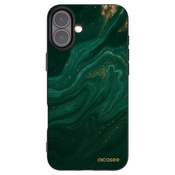 Picasee silikonski črni ovitek za Apple iPhone 16 Plus - Green
