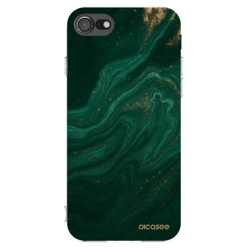 Picasee silikonski prozorni ovitek za Apple iPhone 7 - Green