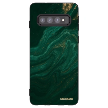 Picasee silikonski črni ovitek za Samsung Galaxy S10 G973 - Green
