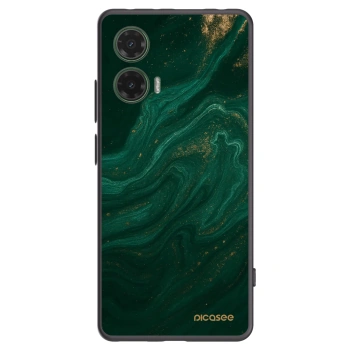 Picasee silikonski črni ovitek za Motorola Moto G35 5G - Green