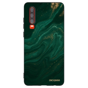Picasee silikonski črni ovitek za Huawei P30 - Green