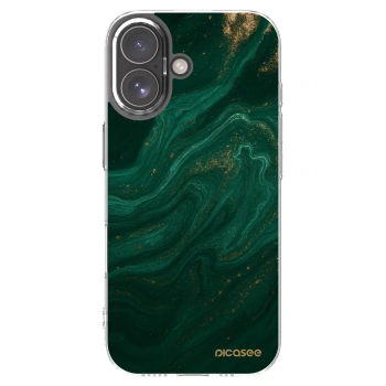 Picasee silikonski prozorni ovitek za Apple iPhone 17 - Green