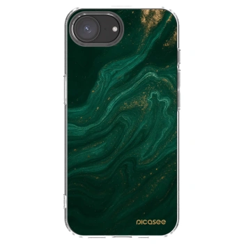 Picasee silikonski prozorni ovitek za Apple iPhone 17e - Green
