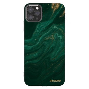 Picasee silikonski prozorni ovitek za Apple iPhone 11 Pro Max - Green