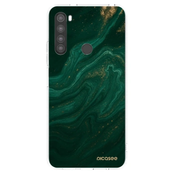 Picasee silikonski prozorni ovitek za Xiaomi Redmi Note 8 - Green