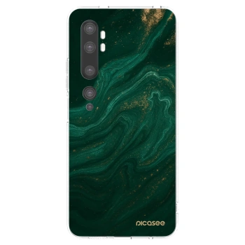Picasee silikonski prozorni ovitek za Xiaomi Mi Note 10 (Pro) - Green