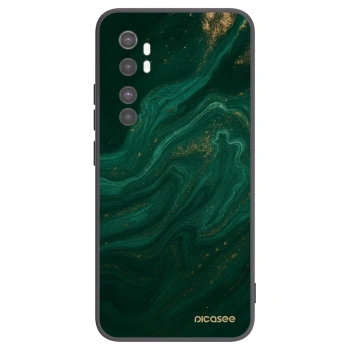 Picasee silikonski črni ovitek za Xiaomi Mi Note 10 Lite - Green