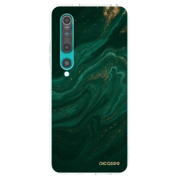 Picasee silikonski prozorni ovitek za Xiaomi Mi 10 - Green
