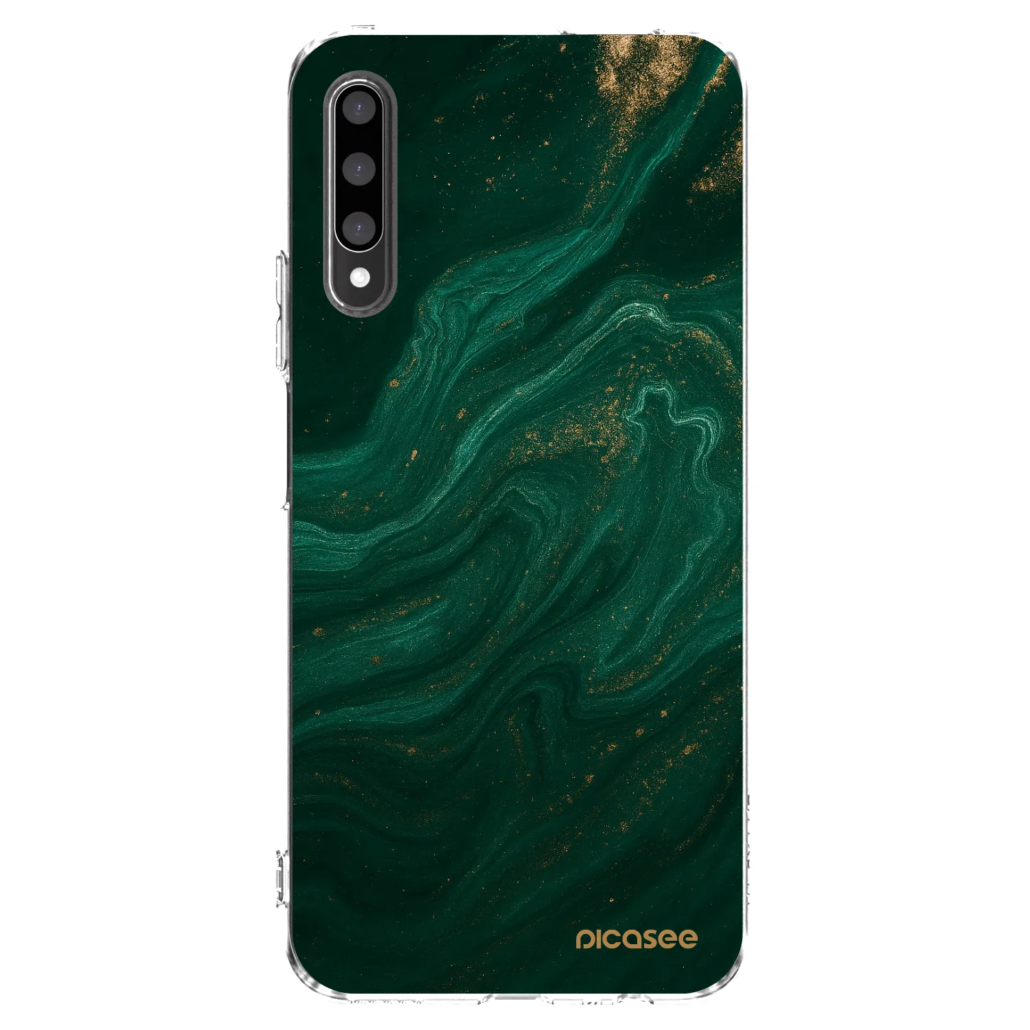 Picasee silikonski prozorni ovitek za Honor 9X Pro - Green