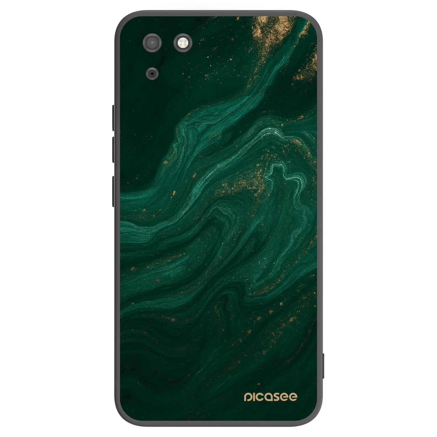 Picasee silikonski črni ovitek za Huawei Y5P - Green