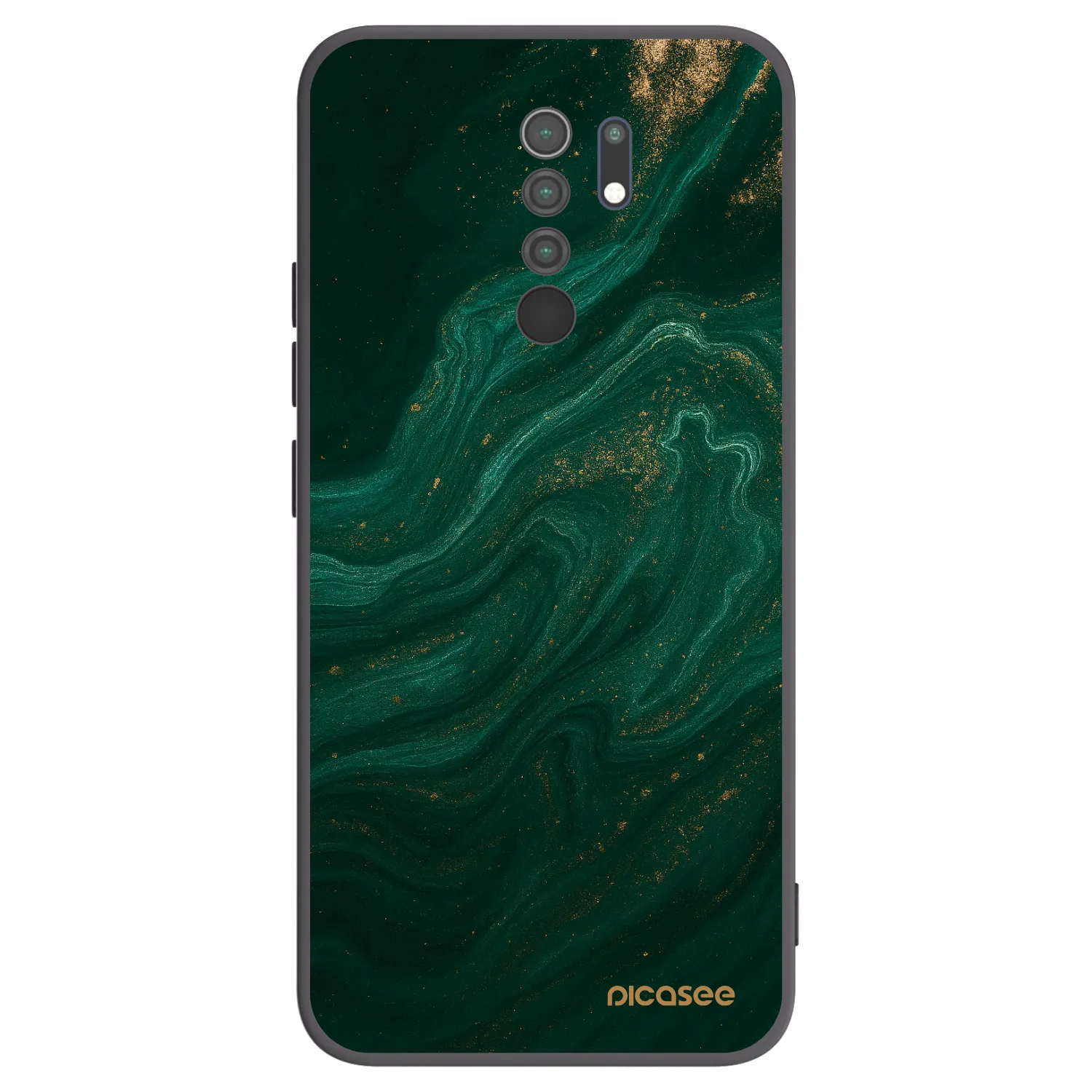 Picasee silikonski črni ovitek za Xiaomi Redmi 9 - Green