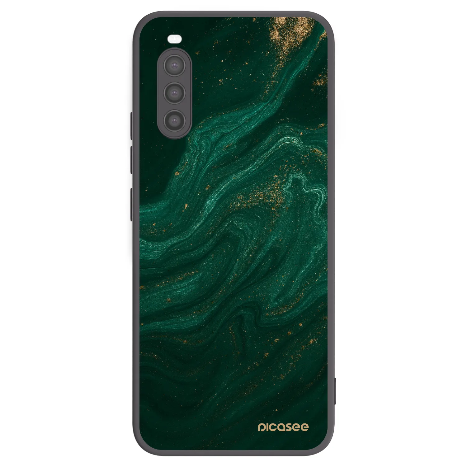 Picasee silikonski črni ovitek za Sony Xperia 10 II - Green