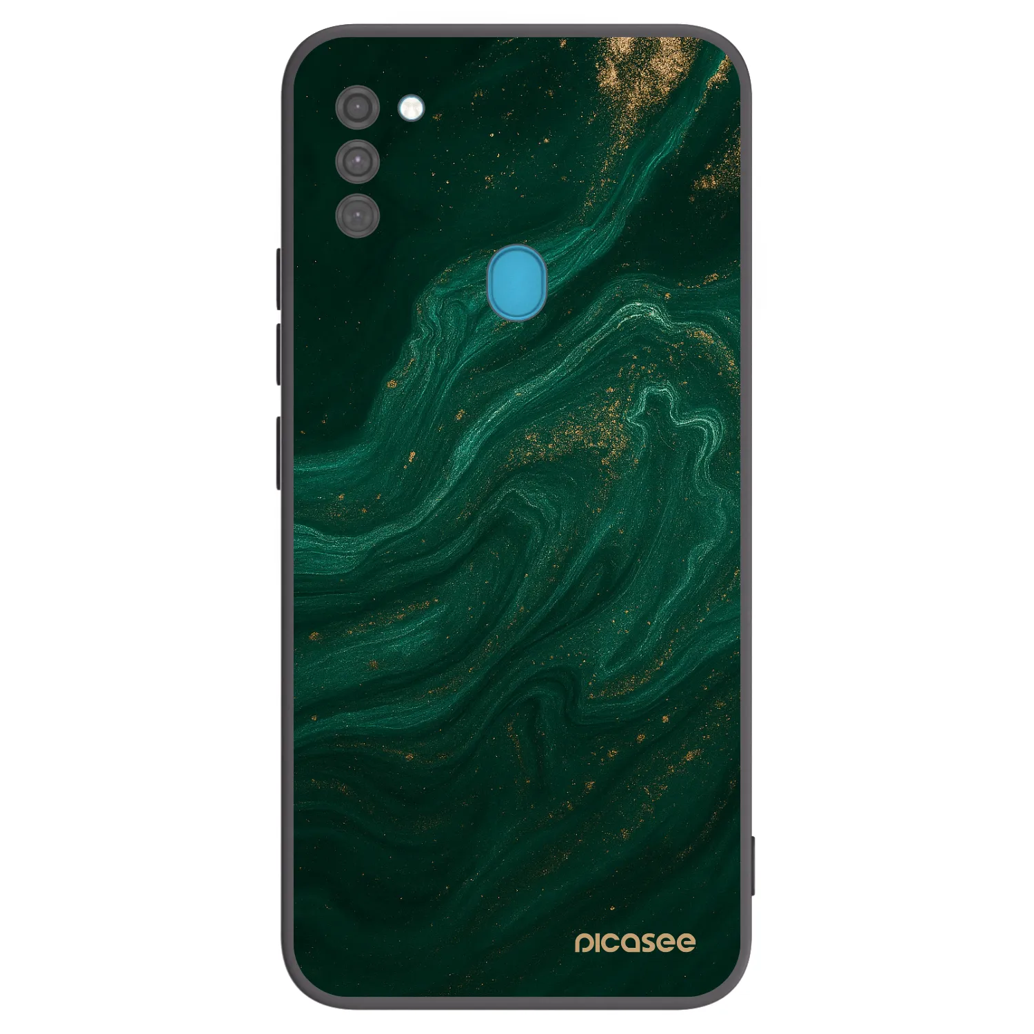 Picasee silikonski črni ovitek za Samsung Galaxy M11 - Green
