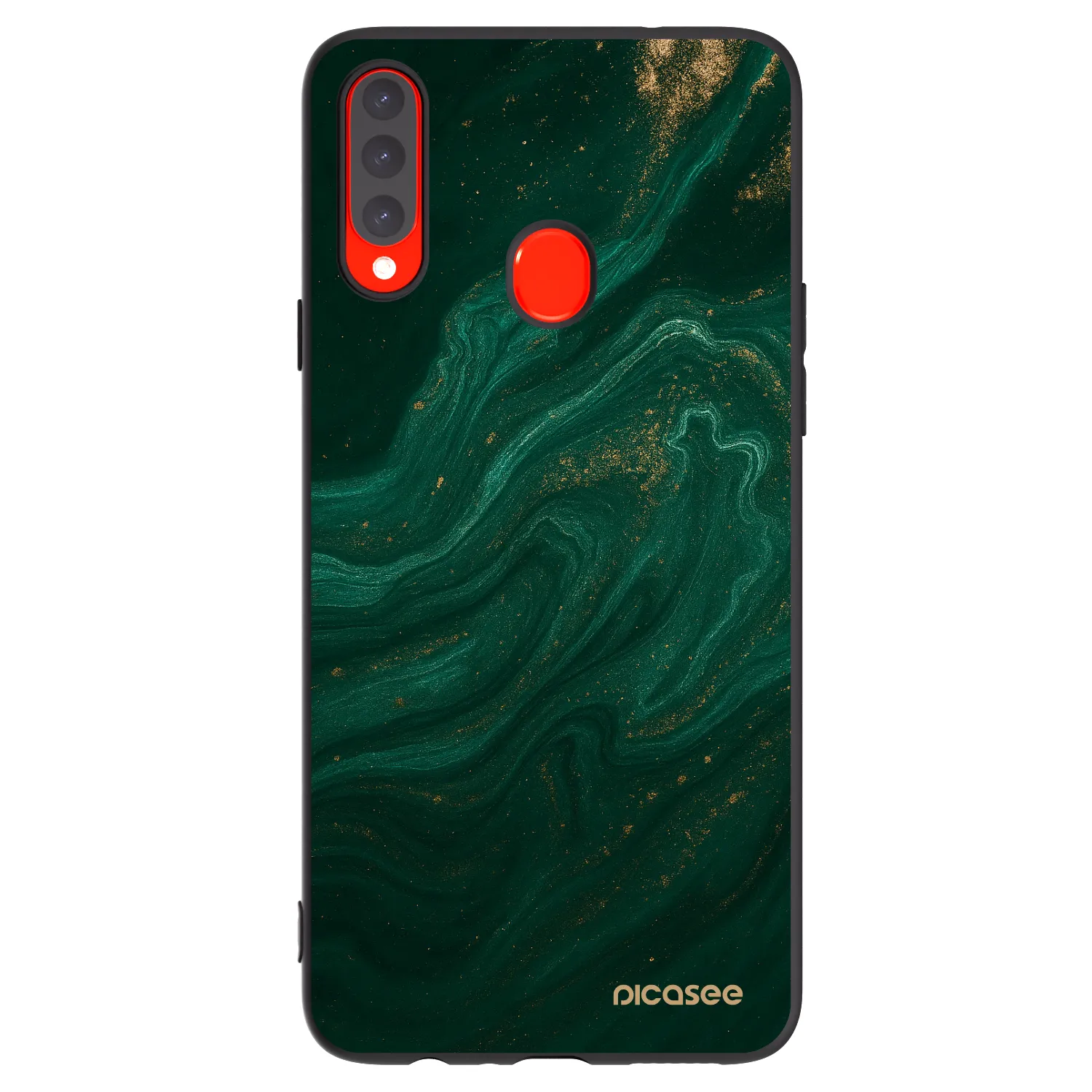 Picasee silikonski črni ovitek za Samsung Galaxy A20s - Green
