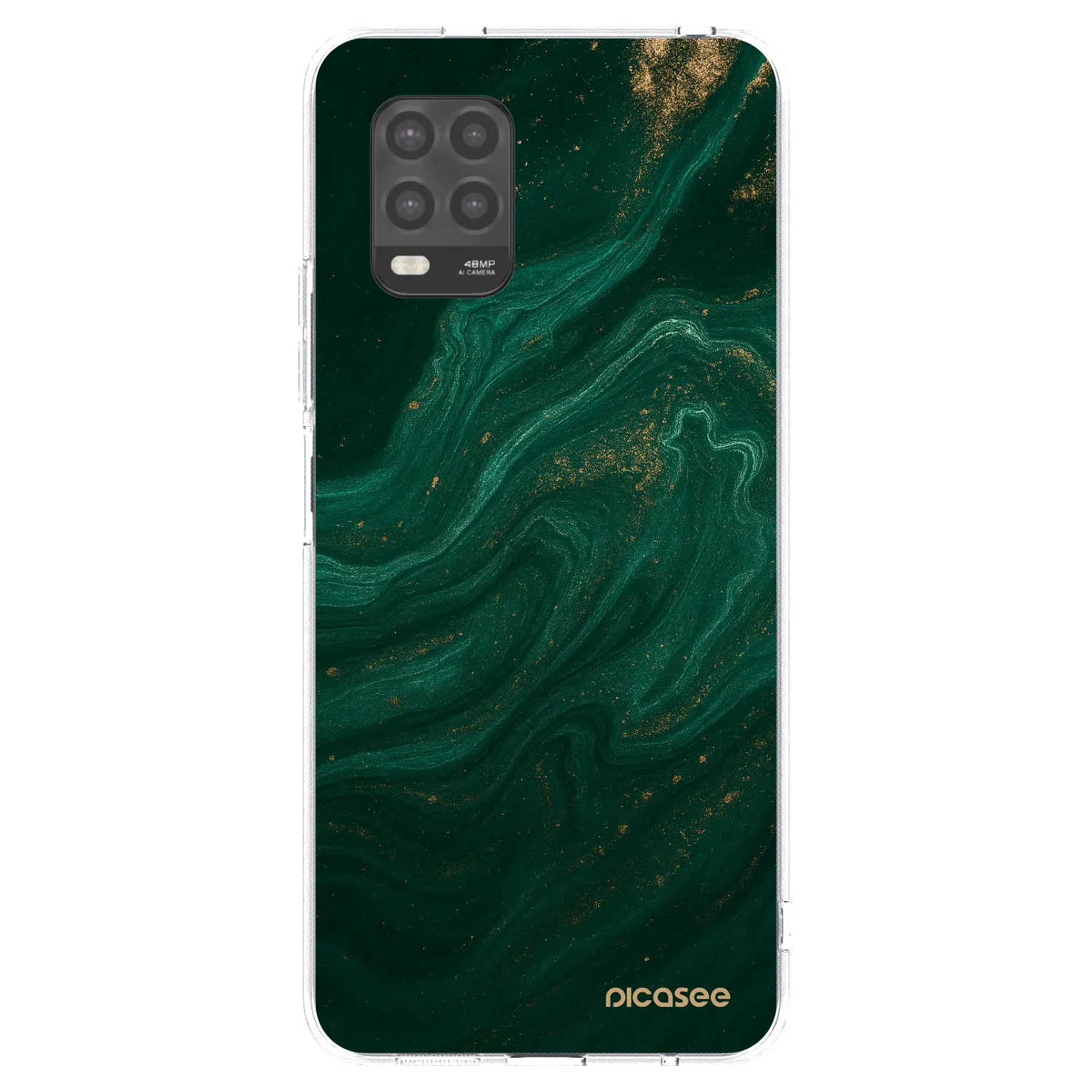 Picasee silikonski prozorni ovitek za Xiaomi Mi 10 Lite - Green