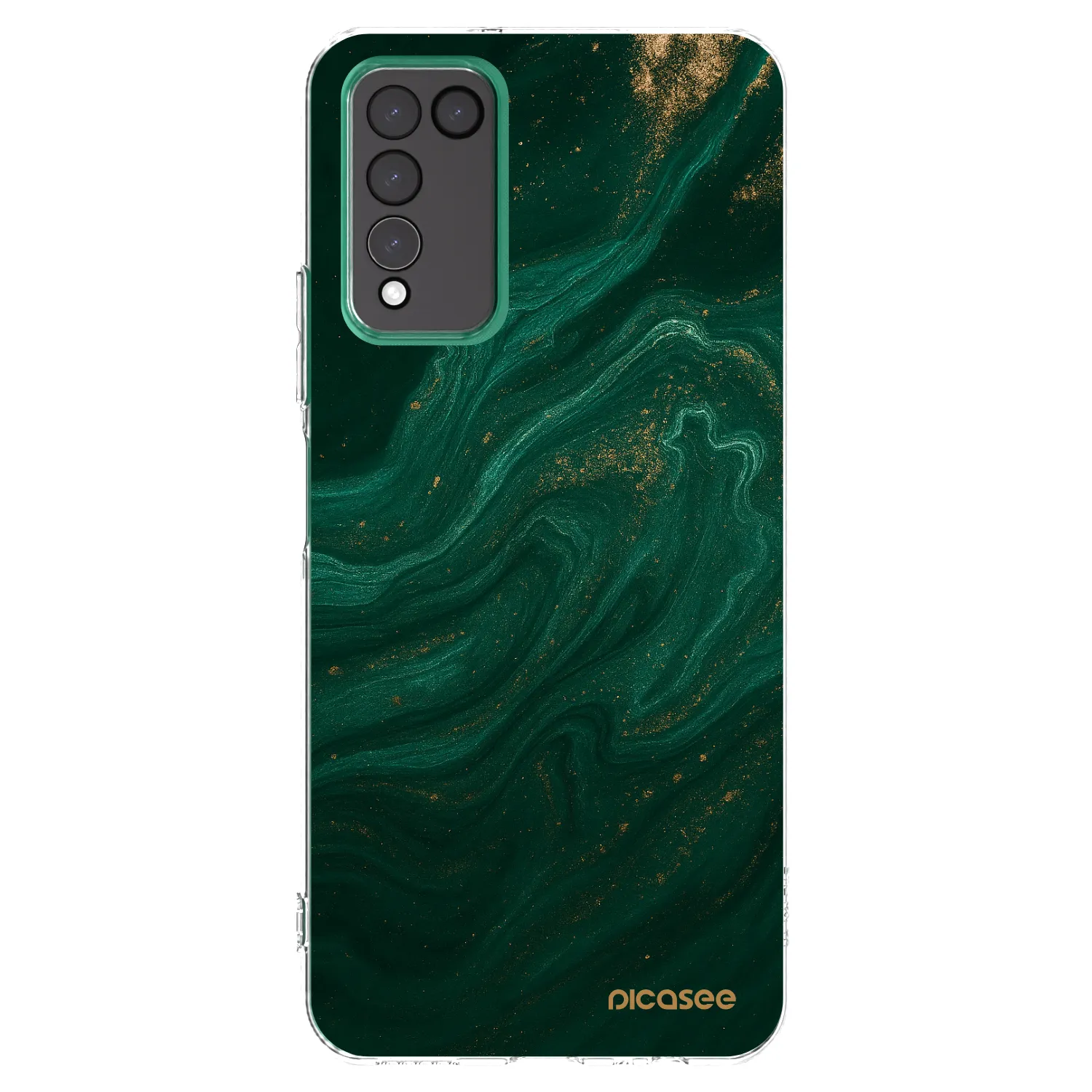 Picasee silikonski prozorni ovitek za Honor 10X Lite - Green
