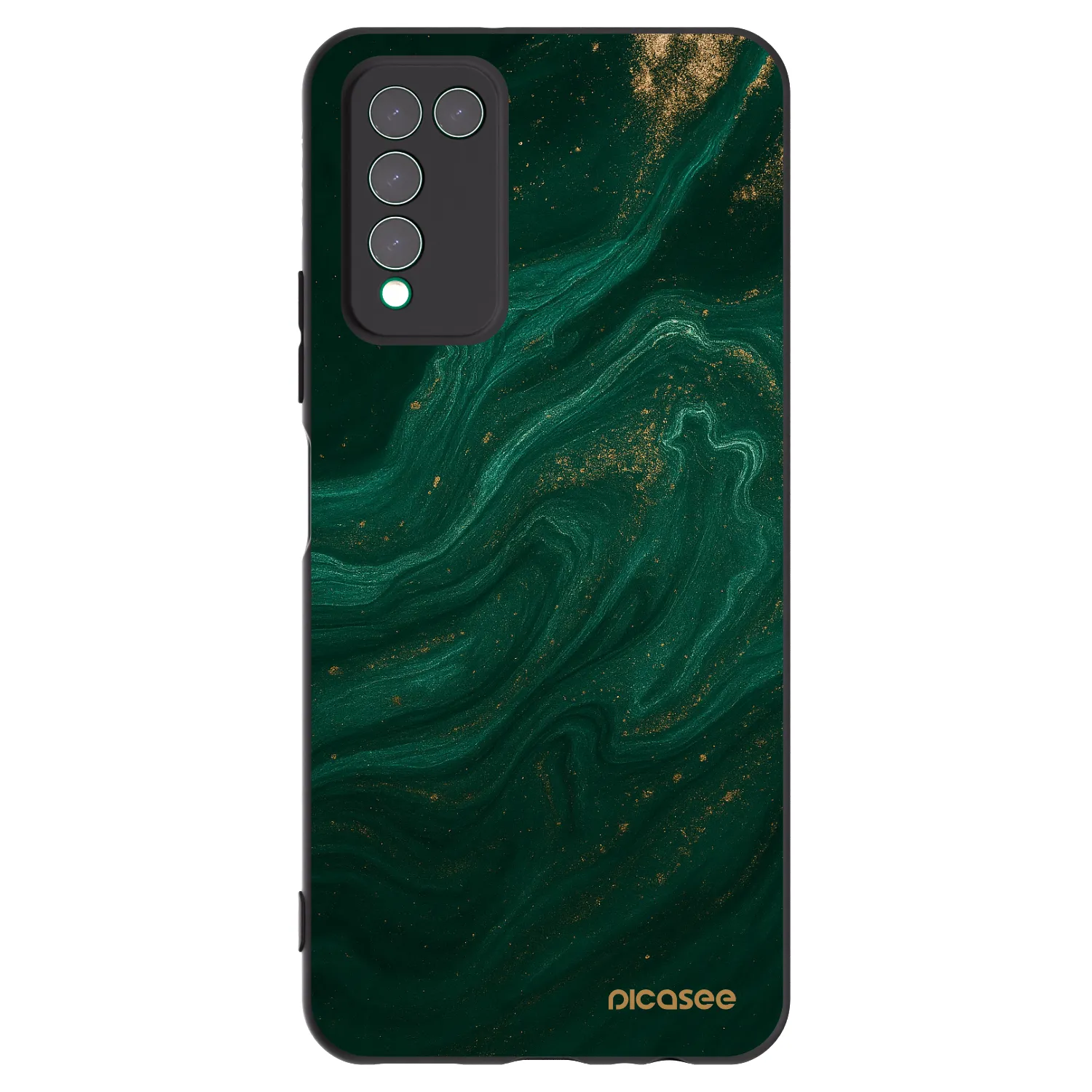 Picasee silikonski črni ovitek za Honor 10X Lite - Green