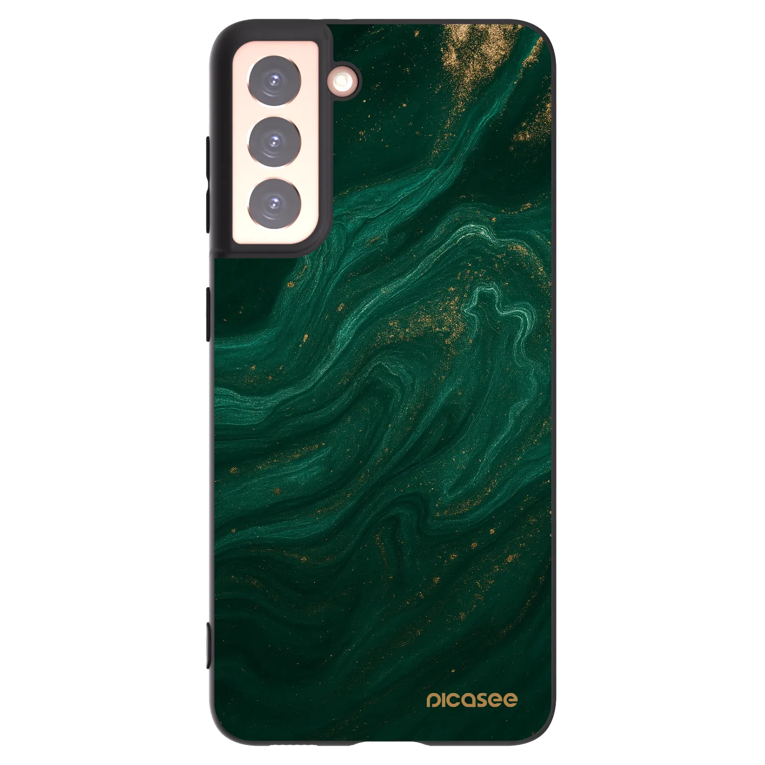 Picasee silikonski črni ovitek za Samsung Galaxy S21 5G G991B - Green