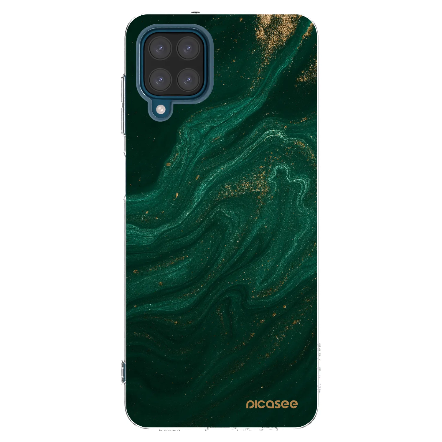 Picasee silikonski prozorni ovitek za Samsung Galaxy A12 A125F - Green