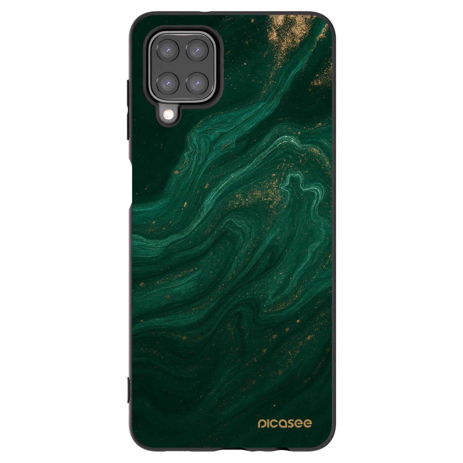 Picasee silikonski črni ovitek za Samsung Galaxy A12 A125F - Green