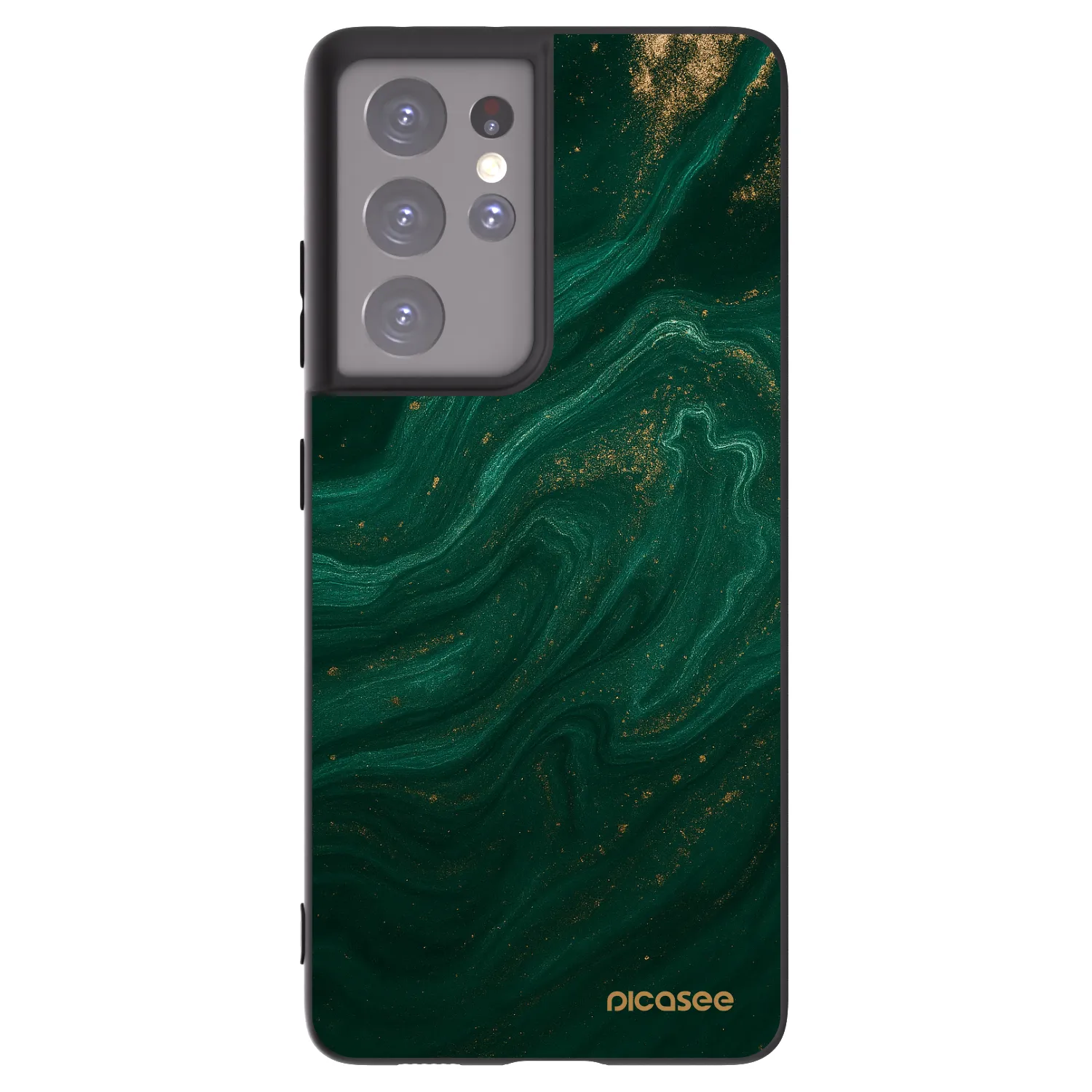 Picasee silikonski črni ovitek za Samsung Galaxy S21 Ultra 5G G998B - Green