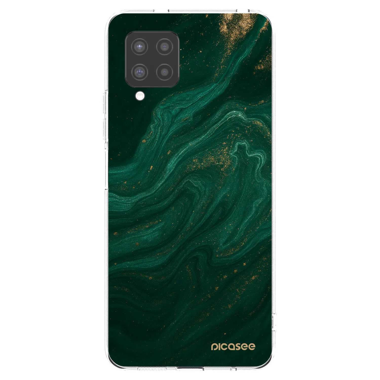 Picasee silikonski prozorni ovitek za Samsung Galaxy A42 A426B - Green