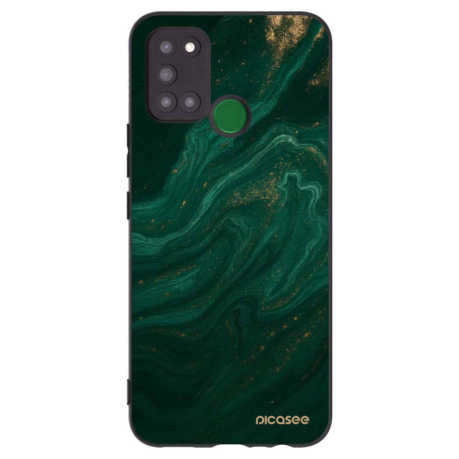 Picasee silikonski črni ovitek za Realme 7i - Green