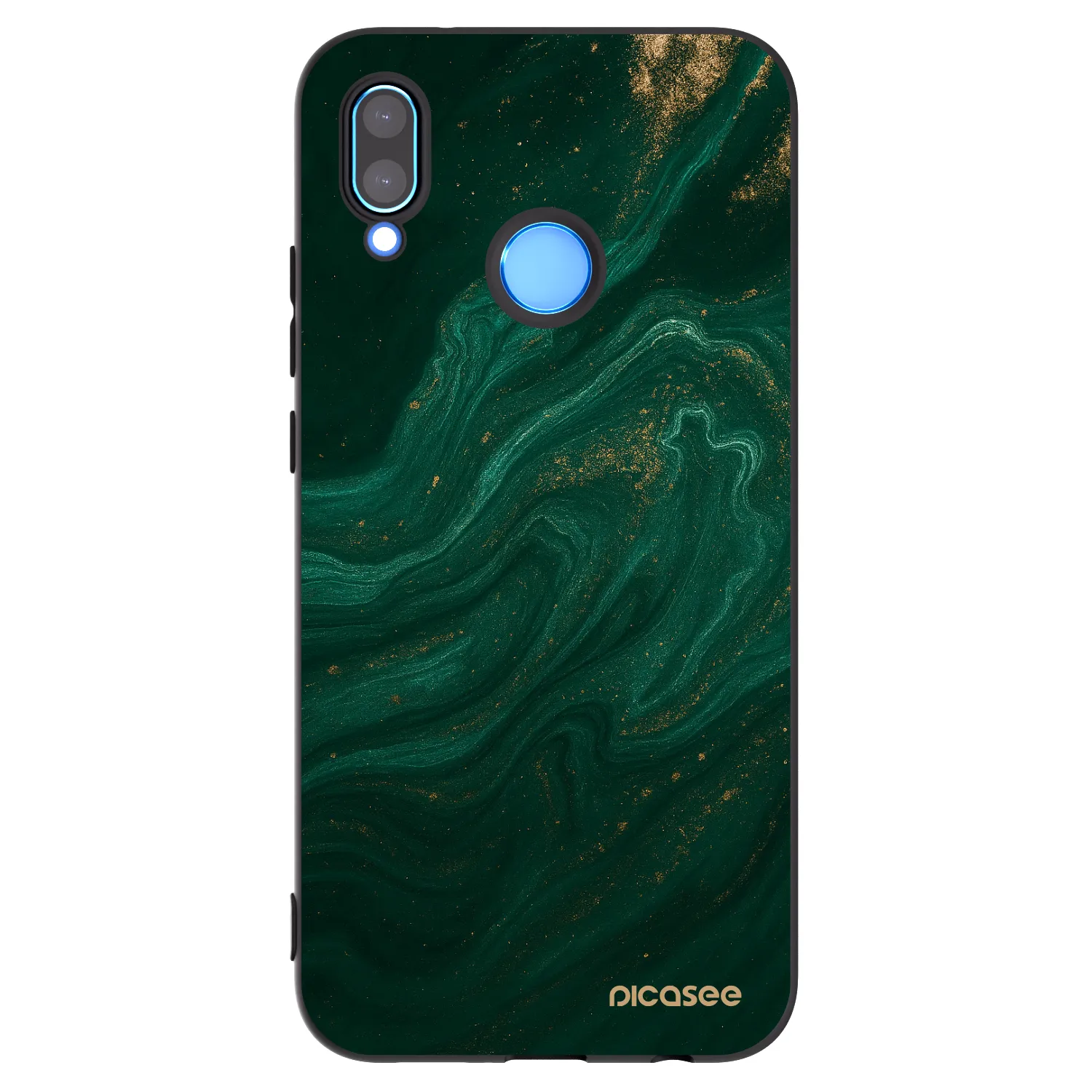 Picasee silikonski črni ovitek za Huawei P20 Lite - Green