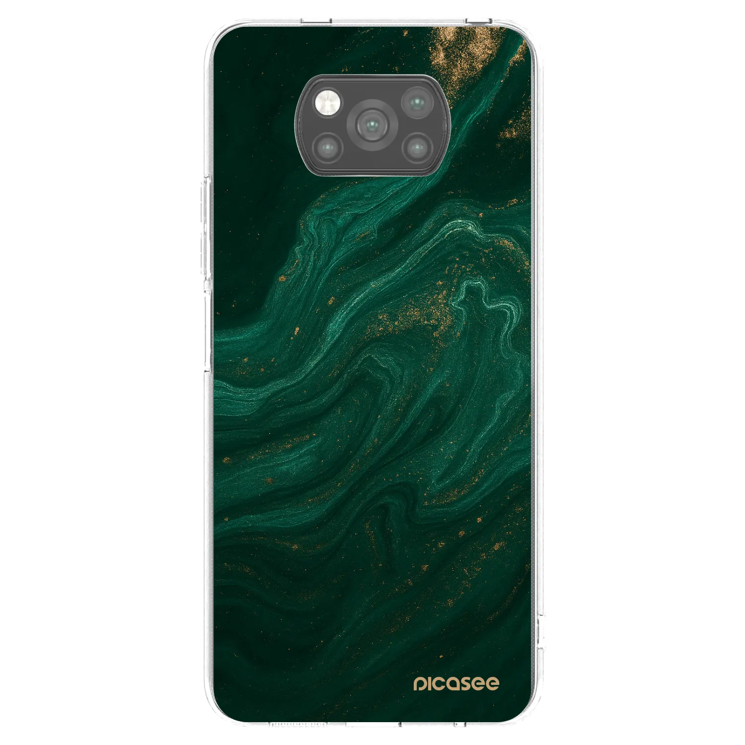 Picasee silikonski črni ovitek za Xiaomi Poco X3 Pro - Green