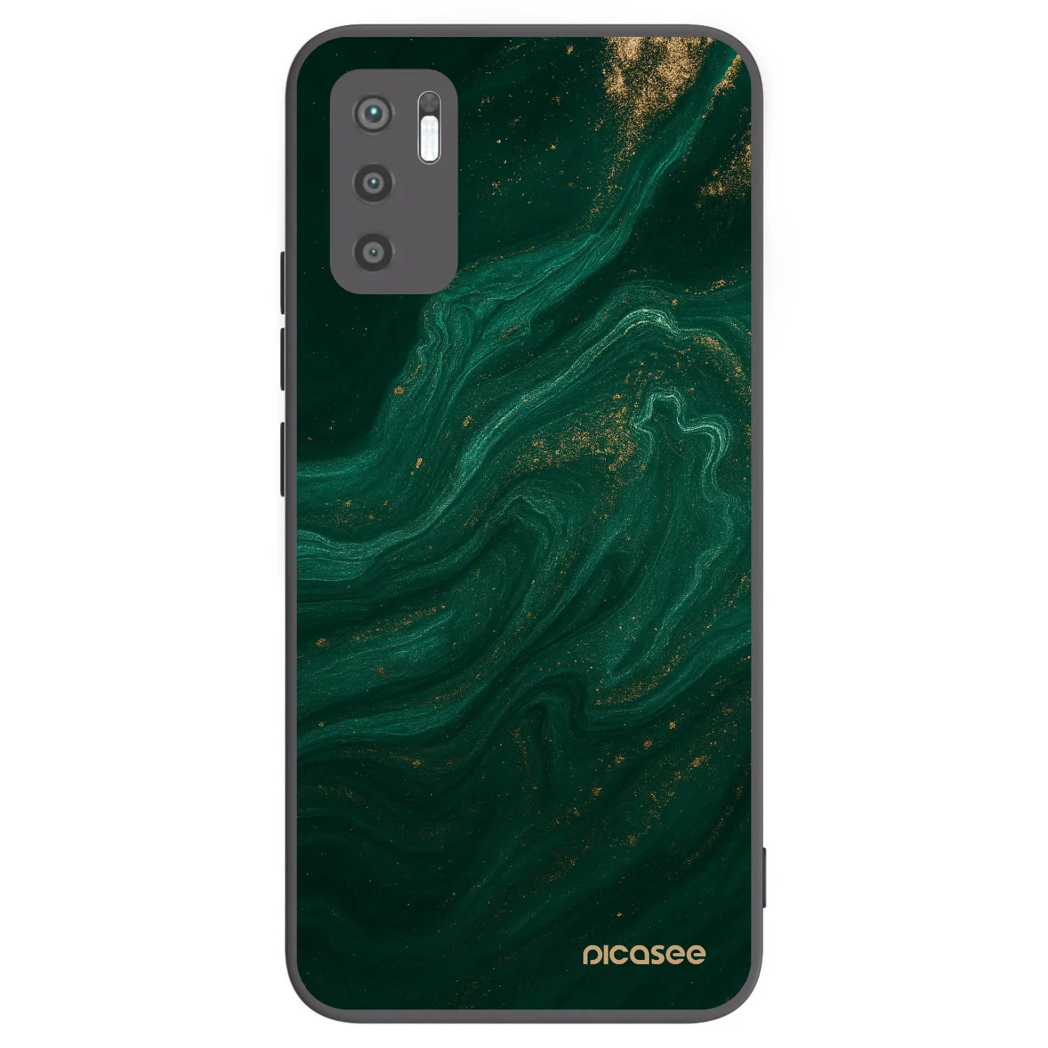 Picasee silikonski črni ovitek za Xiaomi Redmi Note 10 5G - Green